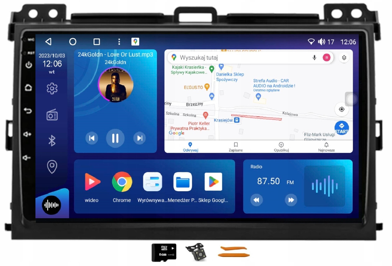 Radio Android Navigace Qled Carplay Lte Gps Lexus GX470 Gx 470 J120 02-09