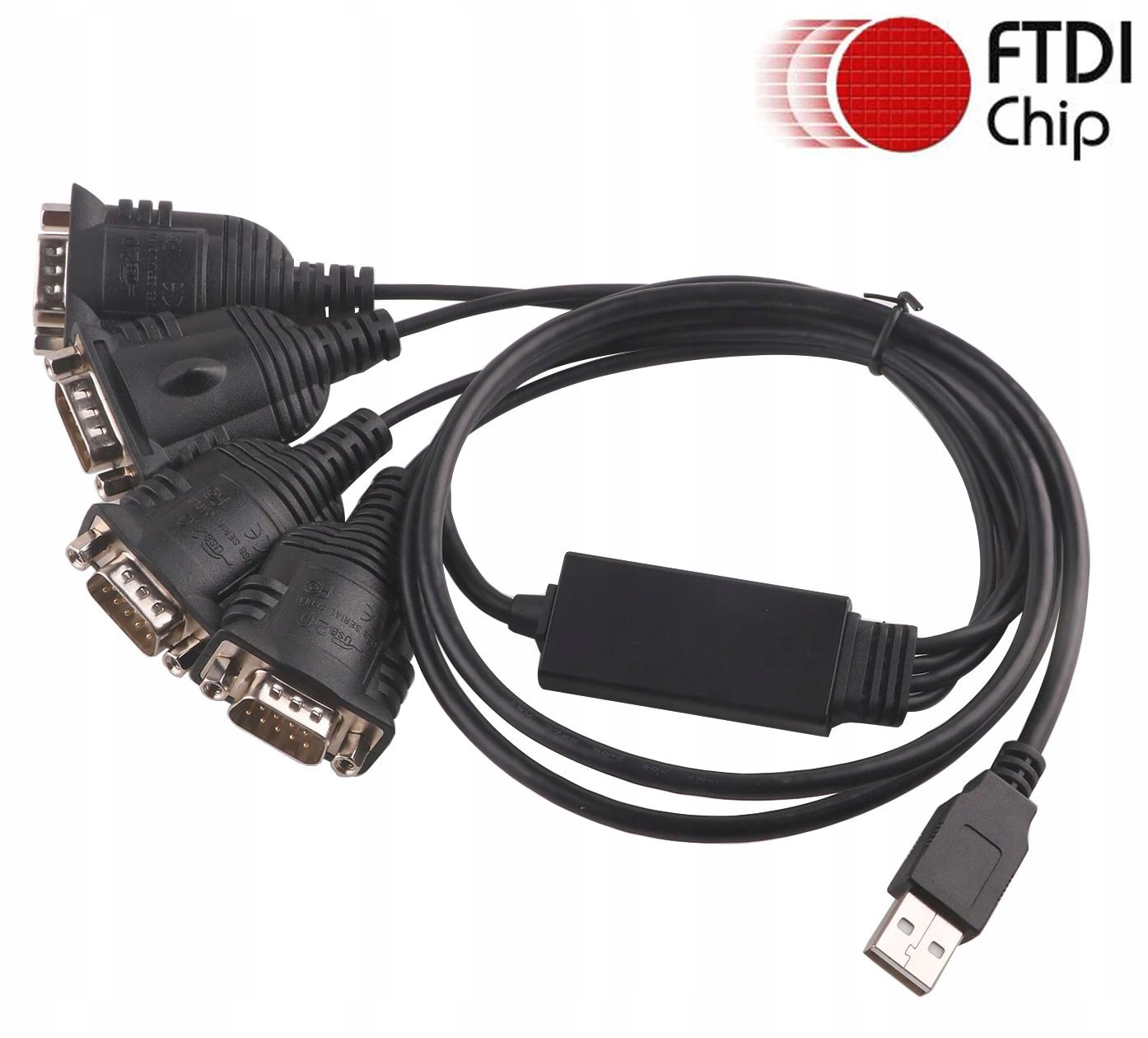 Usb převodník 4xRS232 s kabelem (ftdi FT4232)