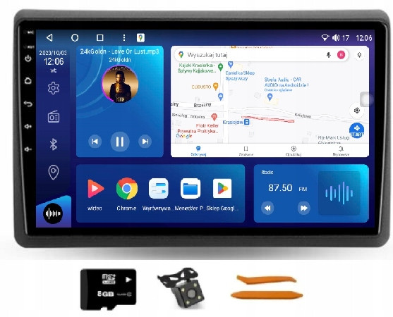 Radio Android Navigace Qled Carplay Nissan NV400 Interstar 2 Opel Movano 2