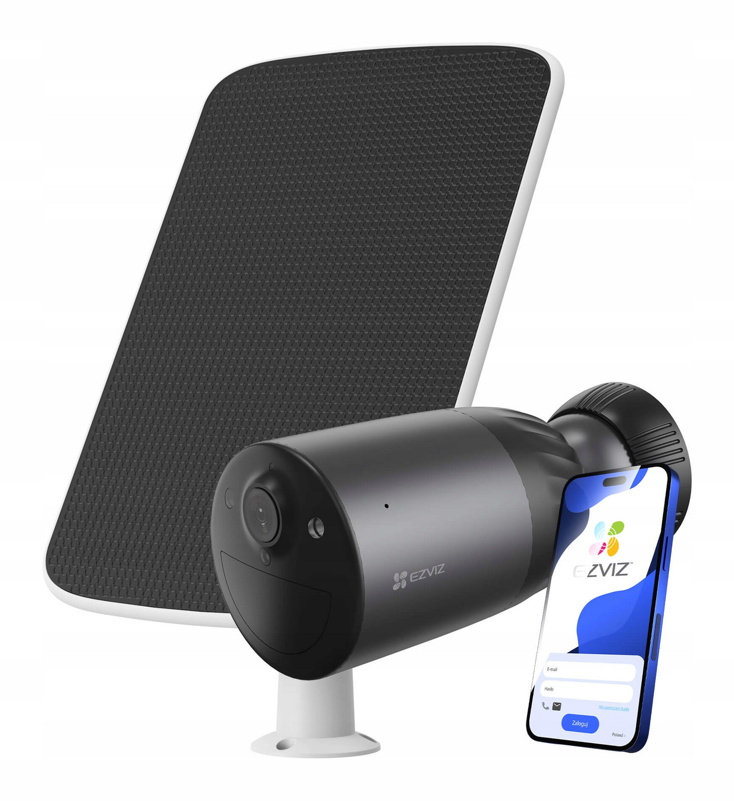 Ezviz Ip kamera Solární panel 8MP 4K Detekce 10400mAh IR15m 2.8mm WiFi