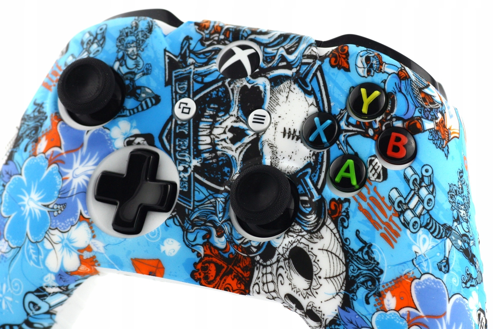 Pouzdro silikonový kryt Xbox One/s/x Skull