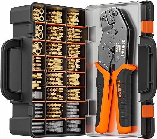 Sada Kleští Na Krimpování Konců Kabelů 0,25-2,5 MM +540 Konektorů