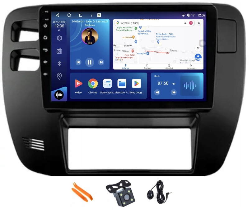 Radio Android Navigace Qled Carplay Lte Gps Nissan Hlídka Gu Y61 Gr 97-05