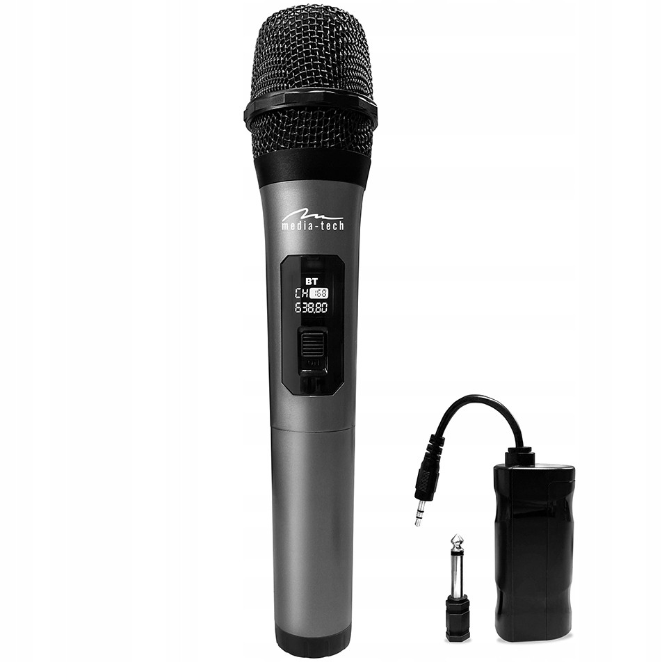 Bezdrátový mikrofon pro Karaoke reproduktory Wireless 2.4GHz LCD displej