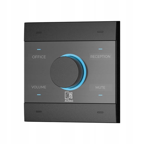 Audac NCP105/B Univerzální PoE síťový panel černé provedení