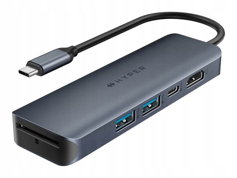 Univerzální rozbočovač Usb-c 6v1 Hyper HyperDrive EcoSmart Gen.2 s výkonem 100 W Pd