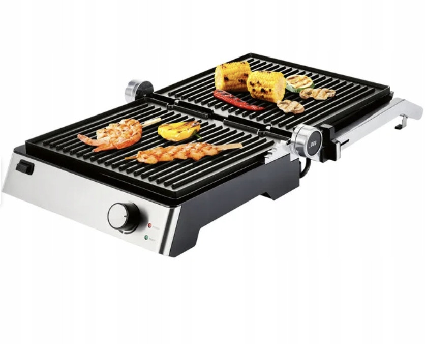 Kontaktní elektrický gril SilverCrest 3-1 stříbrný/šedý 2000 W