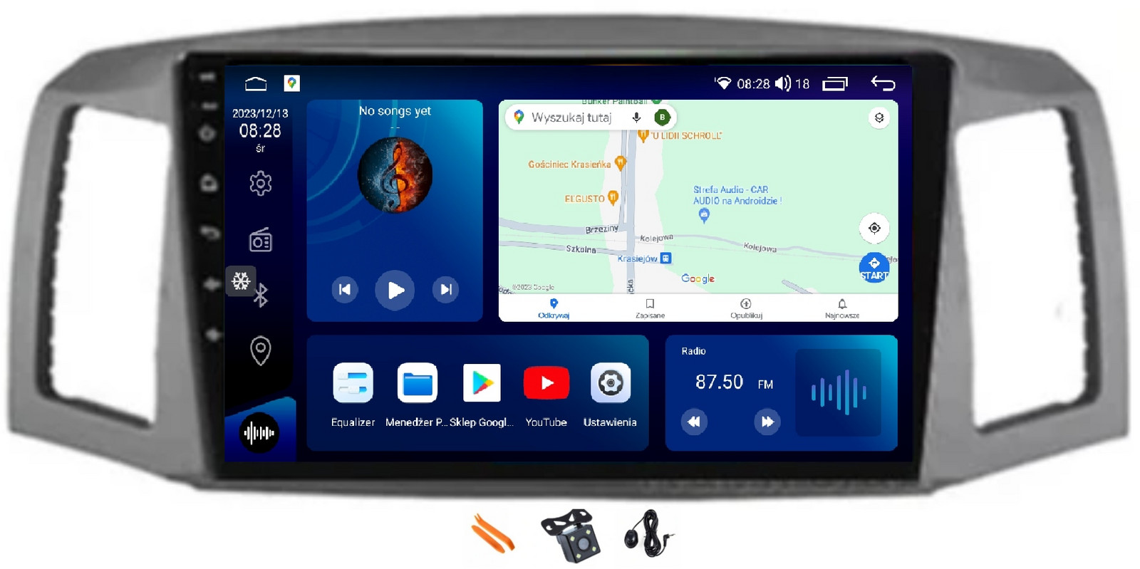 Radio Android Navigace Qled Carplay Lte Jeep Grand Cherokee 3 Wk Wh 05-10