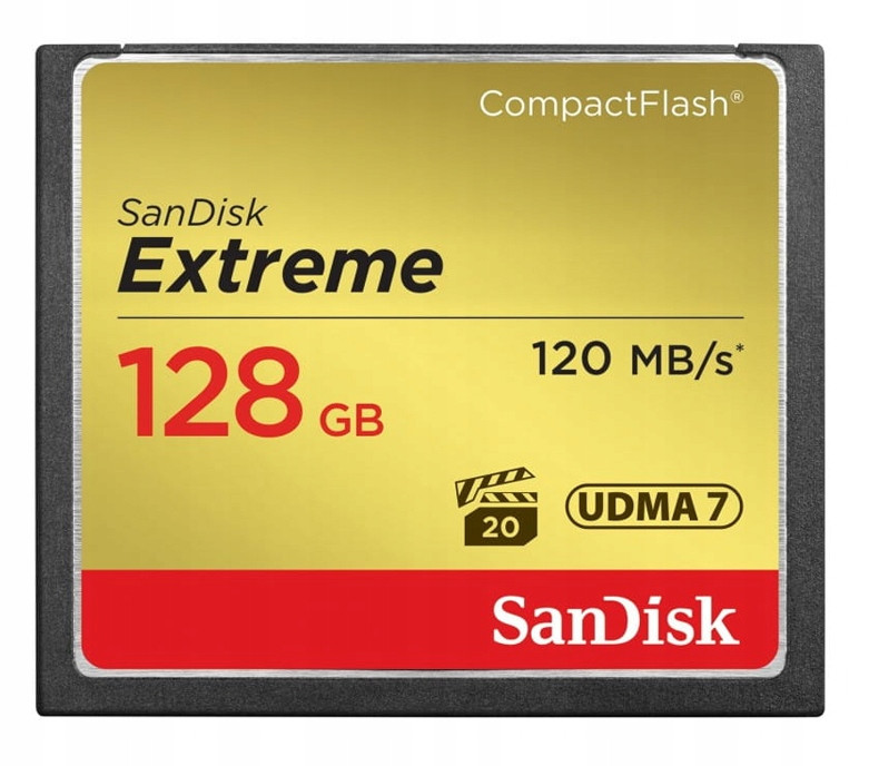 PAMSADFLD0174 Sandisk Compact Flash Extreme 128 Gb 120 MB/s