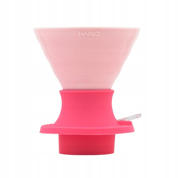 Hario Set Immersion Switch Berry Pink Keramický Dripper V60-02 Filtry