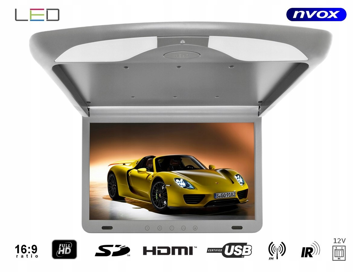 Podhledový podhledový monitor lcd 17cali palců led full hd hdmi usb sd ir