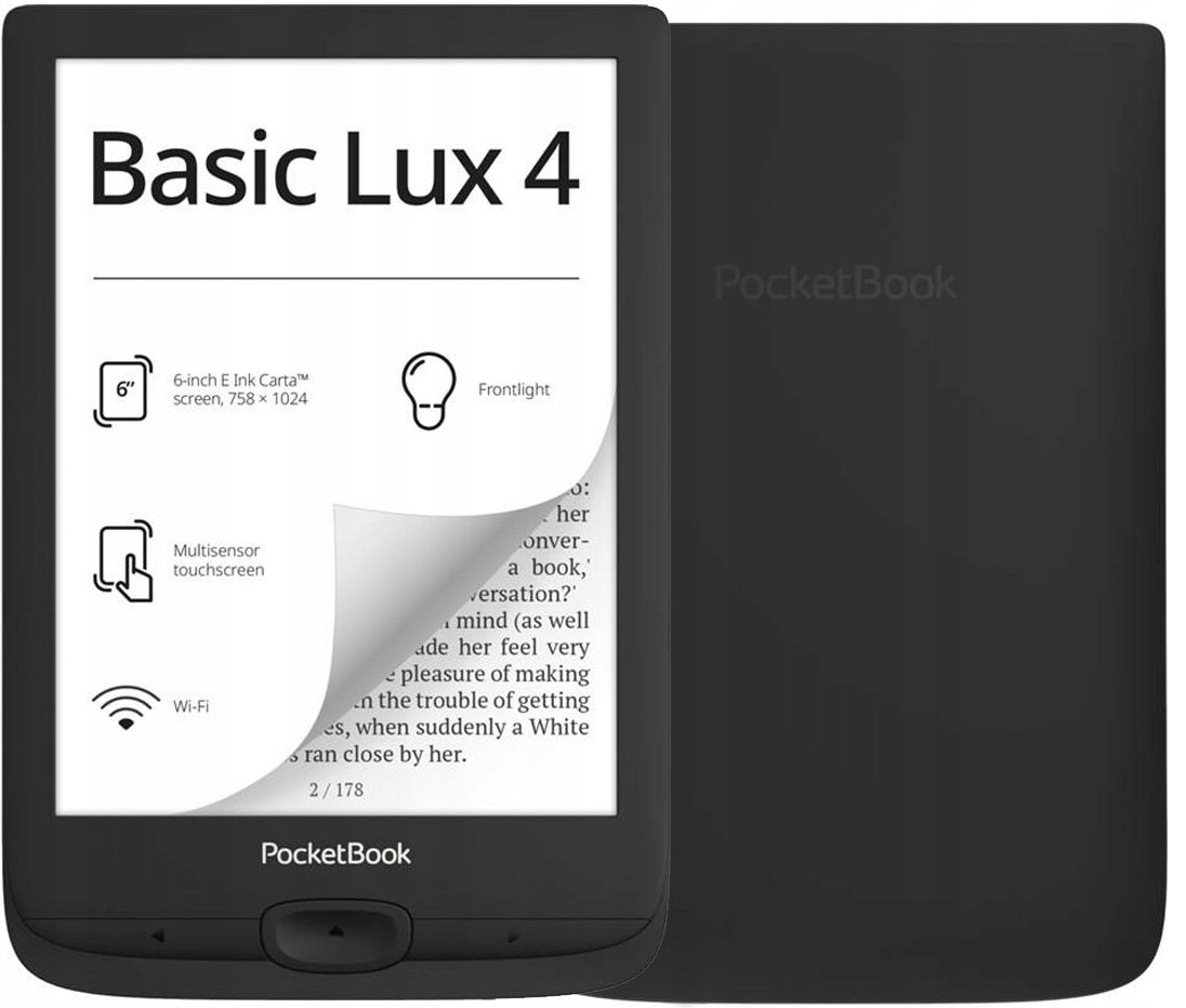 MULPKBCZE0080 Ebook PocketBook Basic Lux 4 618 6 8GB Wi-Fi Black