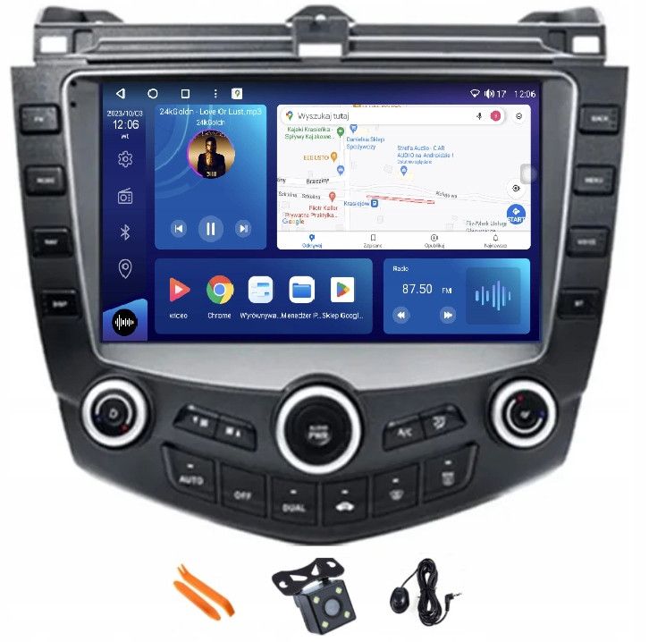 Radio Android Navigace Qled Carplay Lte Gps Dsp Honda Accord 7 03-08