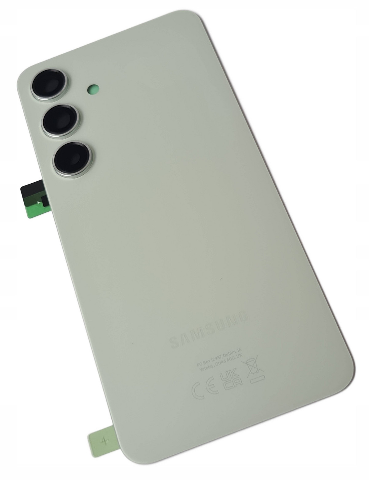 Org Klapka Originální zadní zadní kryt pro Samsung Galaxy S24 (SM-S921B) zelená