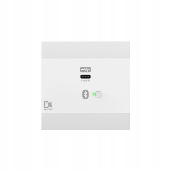 Audac NWP400/W Síťový audio vstupní panel Usb Type-C bílý