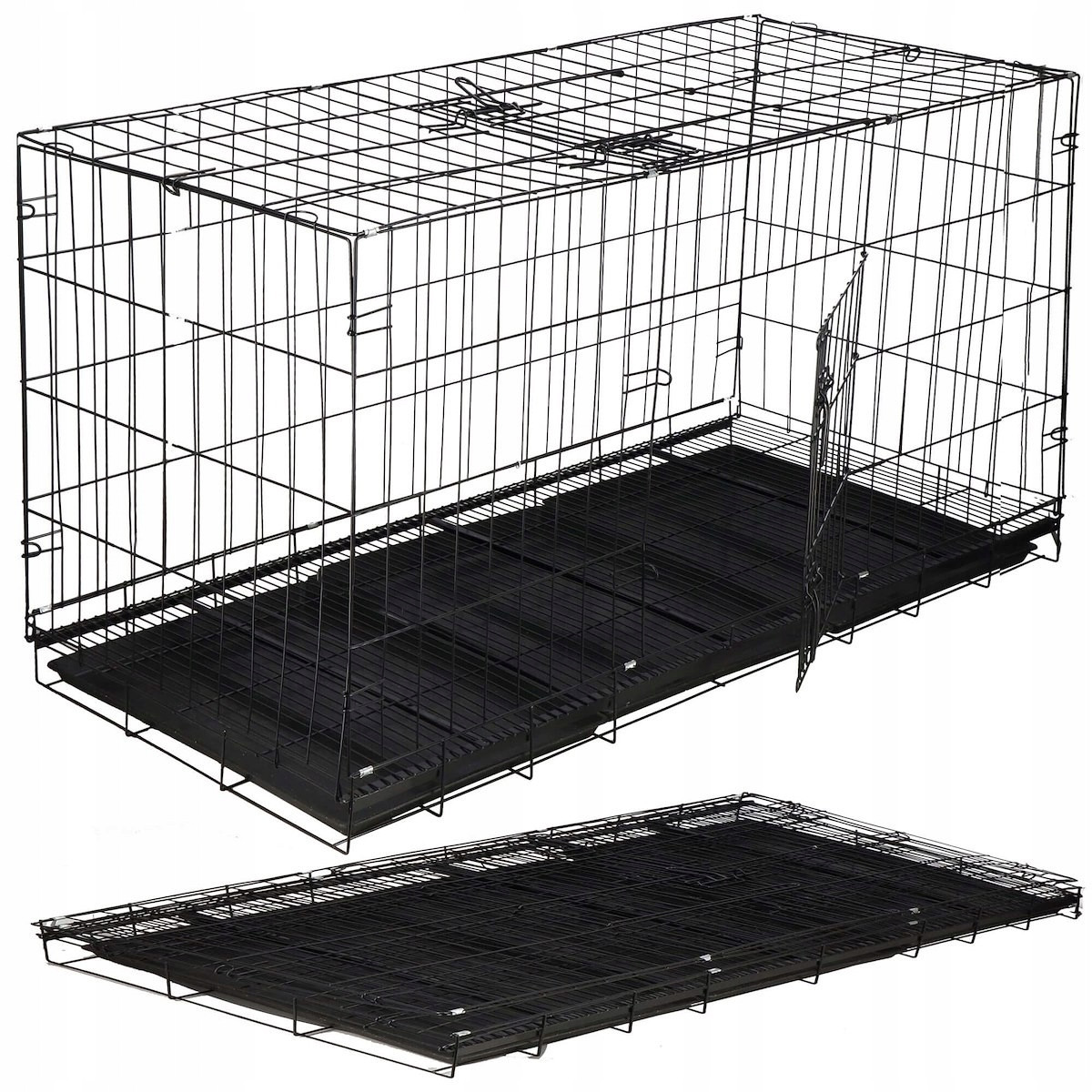 Klec Kotec Pro Psa Psů Kočky Silný Výběh Kovová Skládací 130x60x70m