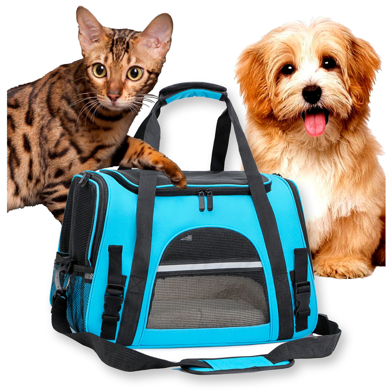 Přepravka Pro Velkou Kočku Psa Taška Pevná Pelíšek Měkký 43*25*28 CM