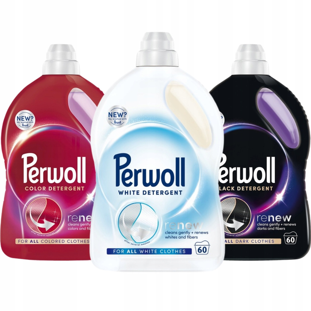 Perwoll Renew Tekutý prací prostředek Color Black White Mix 3x3l 180 Praní