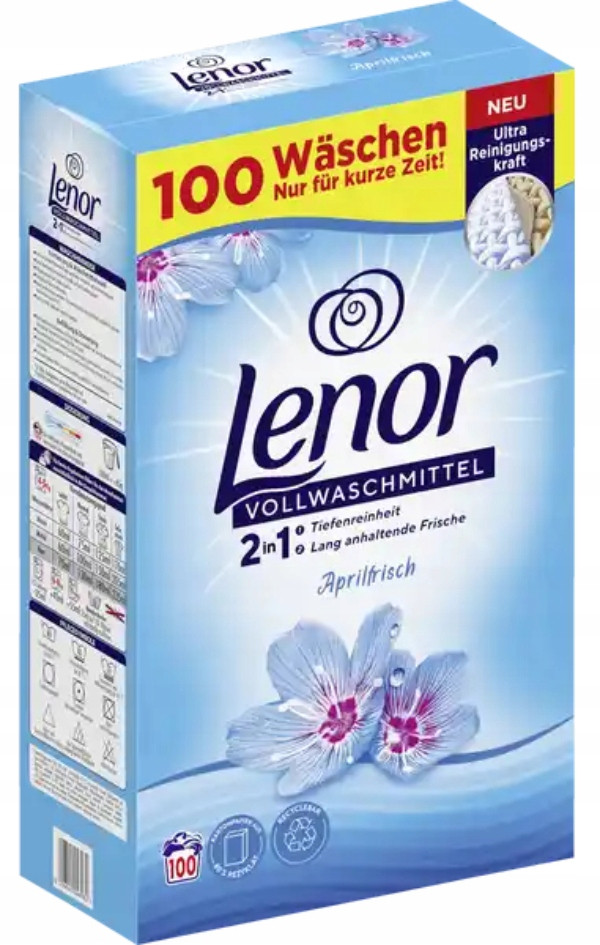 Lenor Universal 100 praní Prášek na bílé prádlo 6,5 kg Univerzální De