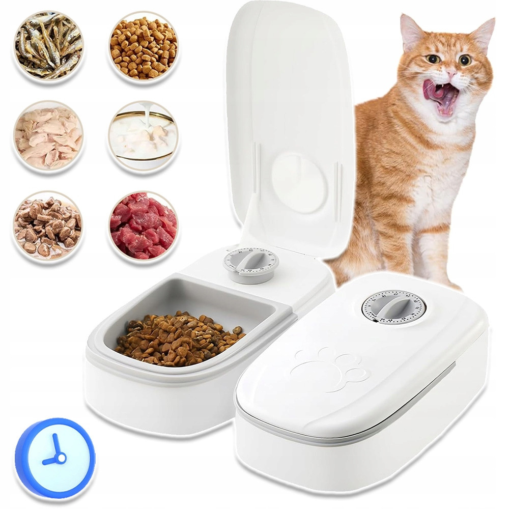 Automatický Podavač Krmiva Vody Dávkovač Miska 2X 350ML Pro Kočky Psů