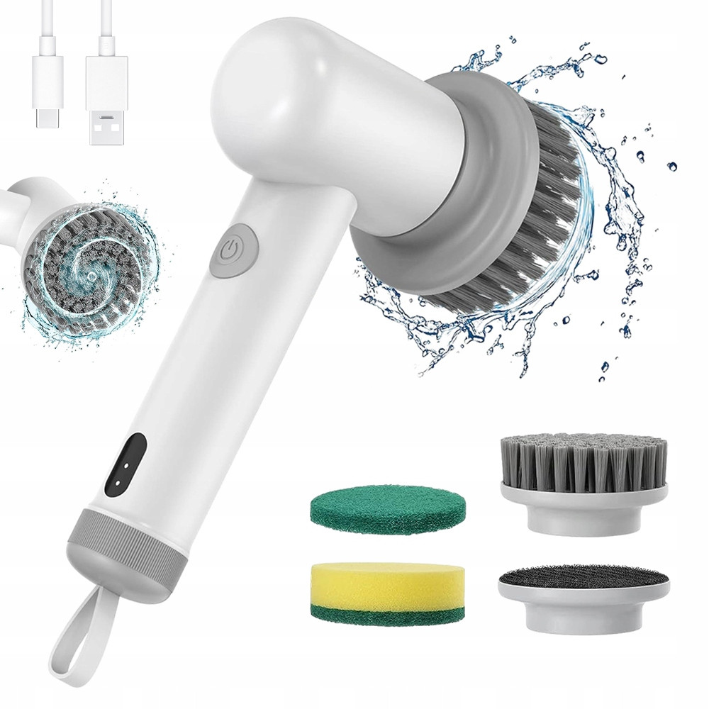 5V1 Elektrický Kartáč Na Čištění Drhnutí Kuchyně Koupelny Otočný