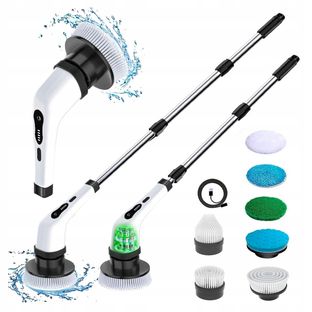 Elektrický Silný Kartáč 9V1 Pro Domácnost A Auto Čištění