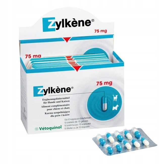 Vetoquinol Zylkene 75mg 100 kapslí na zklidnění