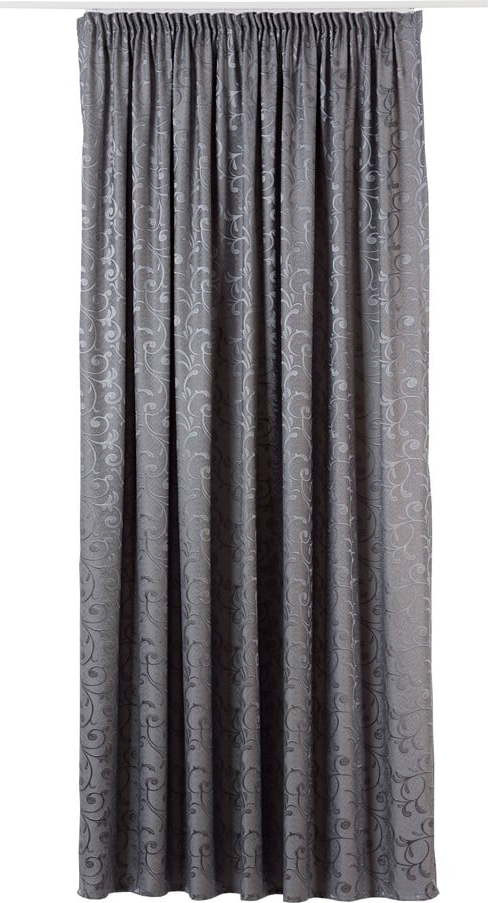 Šedý závěs z žakáru 210x245 cm Glory – Mendola Fabrics