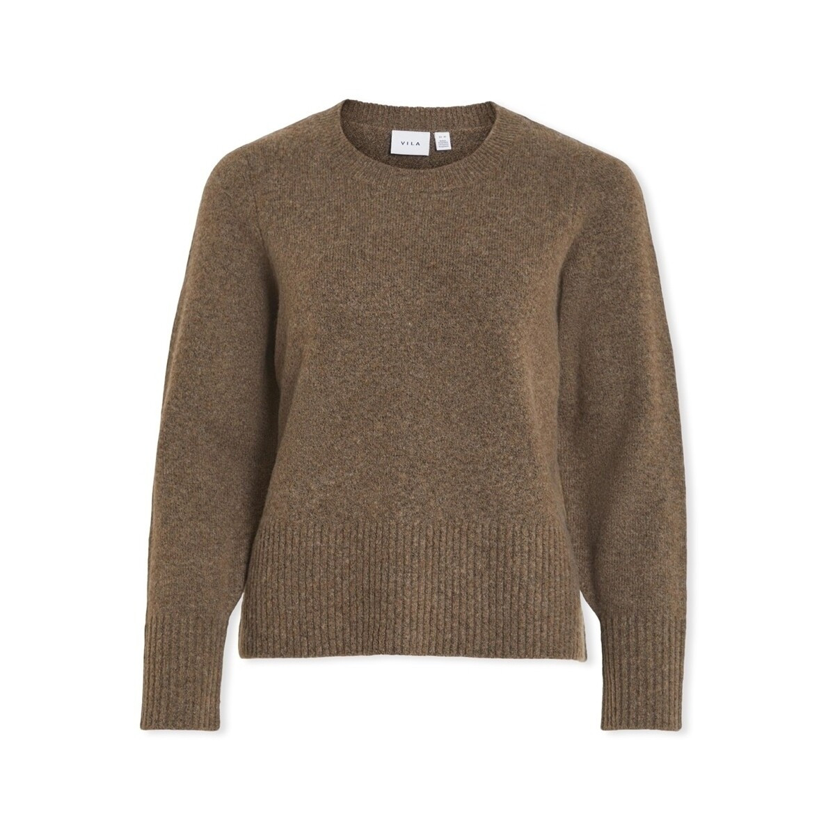 Vila  Primia Knit - Fossil  Hnědá