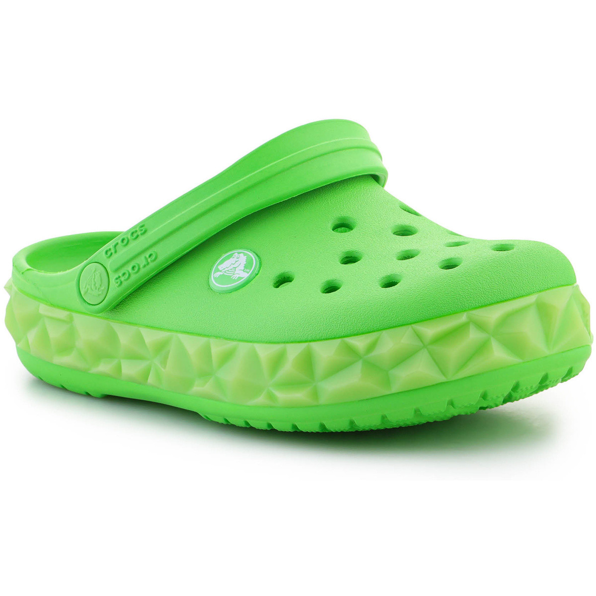 Crocs  Croc Band Geometric Glow Band Clog K 210132-3WA  Zelená