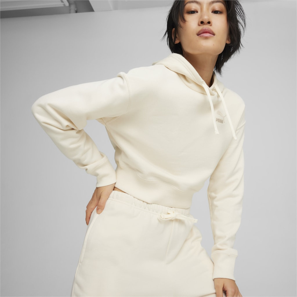 Puma Dámská mikina BETTER CLASSICS Cropped Hoodie TR S