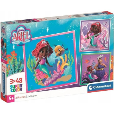 Clementoni - Puzzle 3x48 Disney Ariel