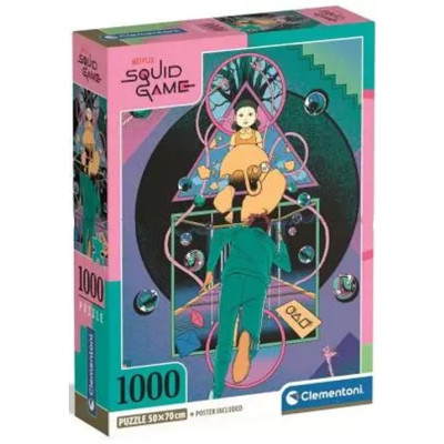 Clementoni - Puzzle 1000 Netflix: Squid game 2 (Hra na oliheň) 1