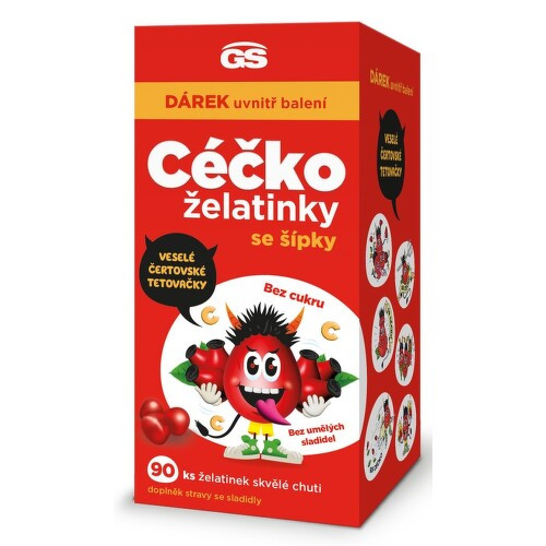 GS Céčko želatinky 90 kusů + dárek tetovačky