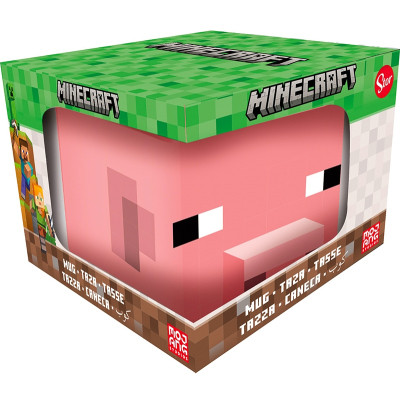 Minecraft 3D hrnek prasátko