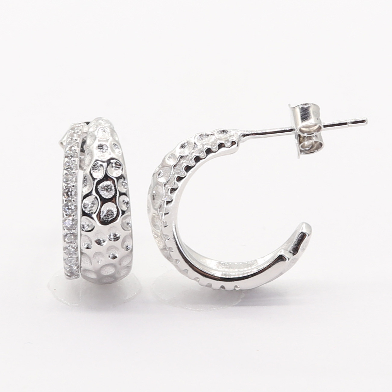 Stříbrné náušnice 111118