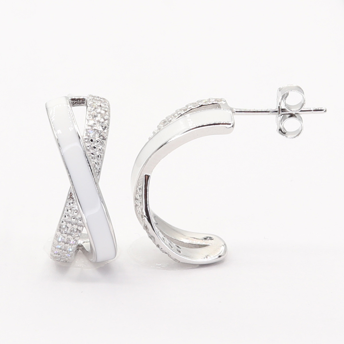 Stříbrné náušnice 111125
