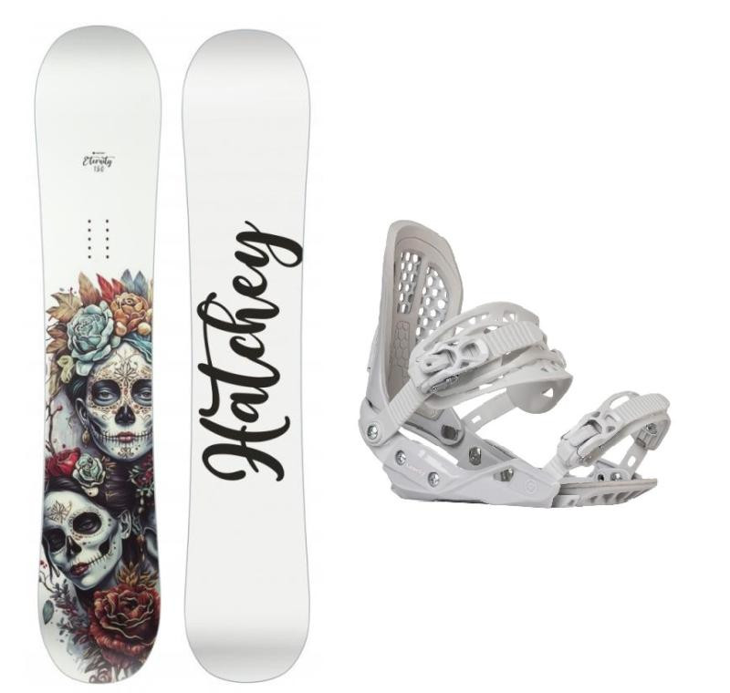 Hatchey Eternity dámský snowboard + Gravity G2 Lady white vázání