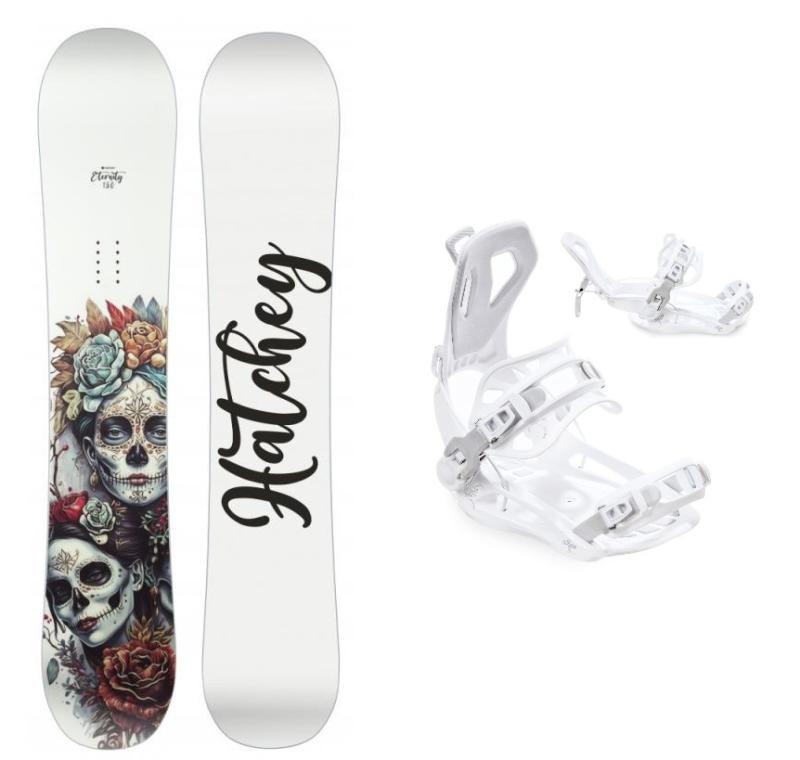 Hatchey Eternity dámský snowboard + Raven Fastec FT360 white vázání