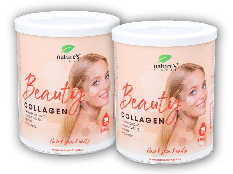 Natures Finest 2x Beauty Collagen with hyaluron Q10 biotin and vitamin C 150g