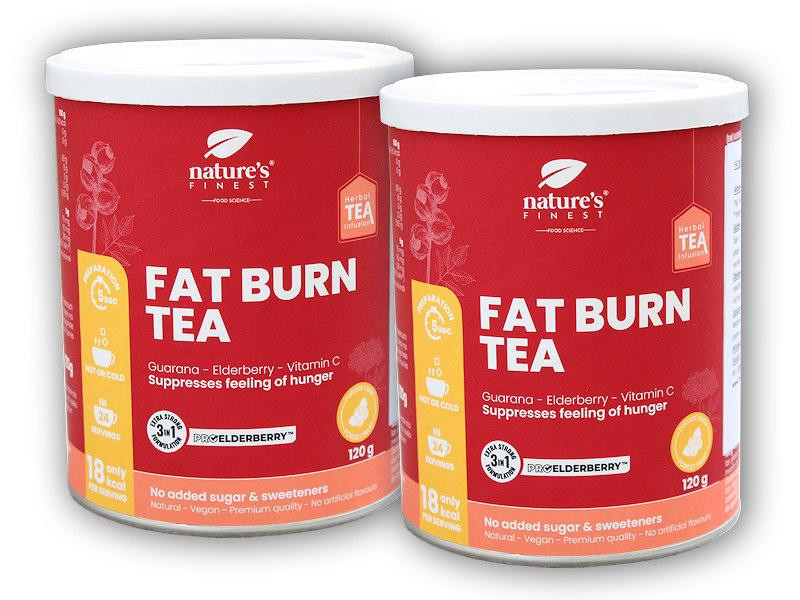 Natures Finest 2x Fat burn tea 120g