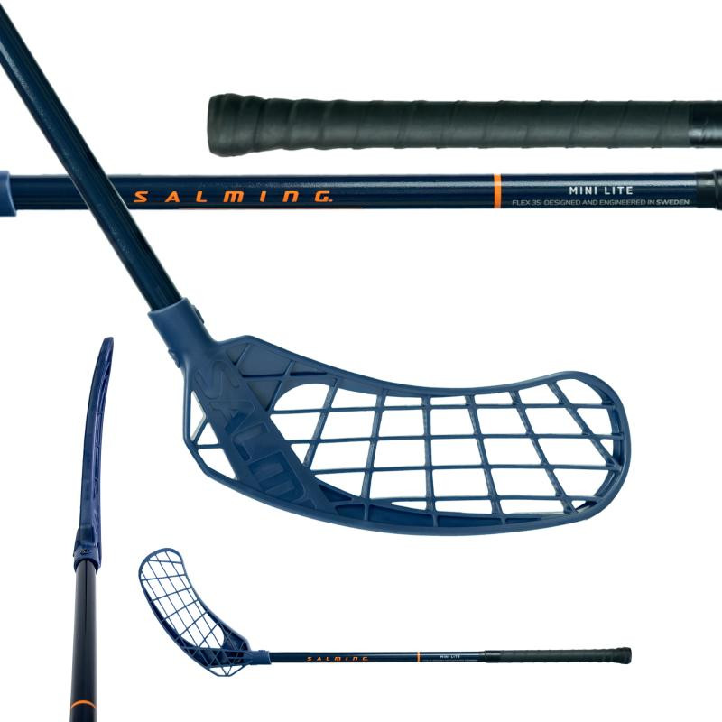 Salming Quest2 Mid Minilite 35 Navy/Nectarine