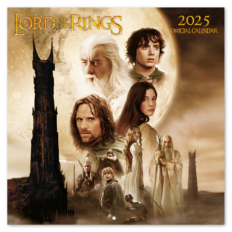 GRUPO ERIK Kalendář 2025 The Lord of the Rings, 30 x 30 cm