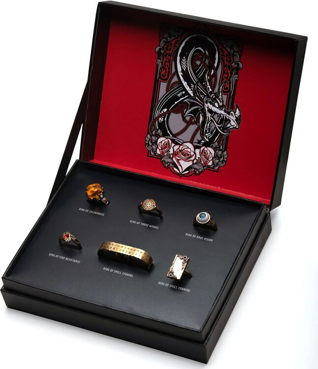 GRUPO ERIK Replika Replika Dungeons & Dragons: Honor Among Thiefs - Adjustable Rings Set Skills