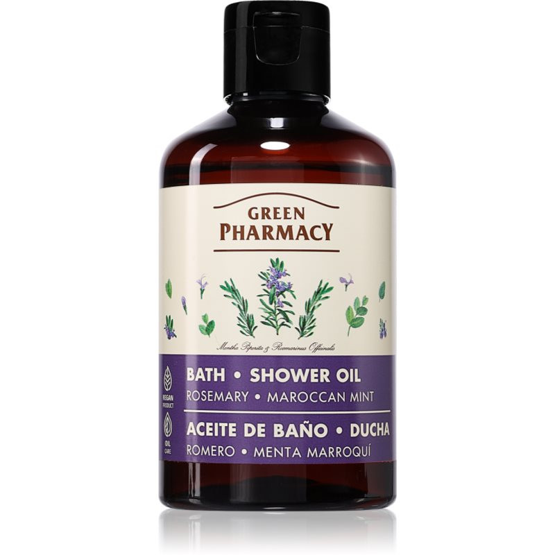 Green Pharmacy Body Care Rosemary & Moroccan Mint pečující sprchový olej 250 ml