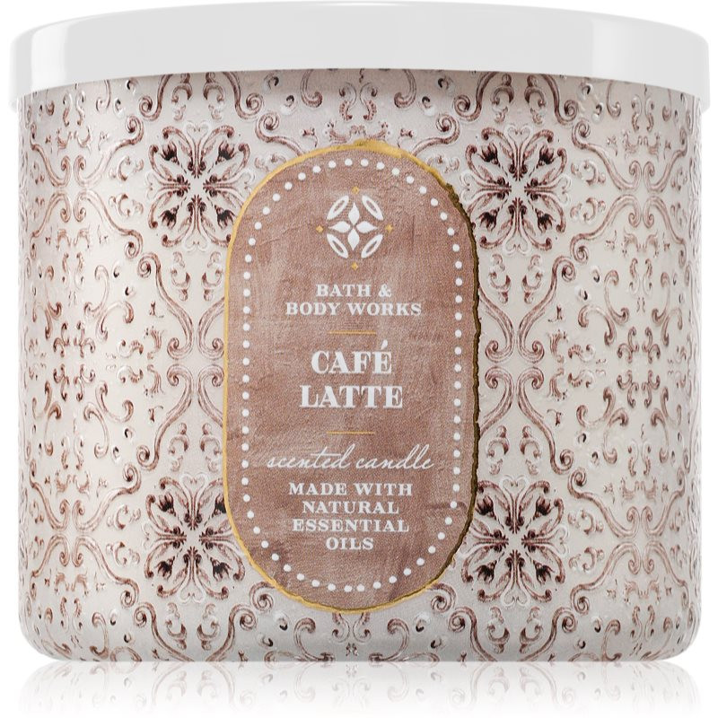 Bath & Body Works Café Latte vonná svíčka 411 g