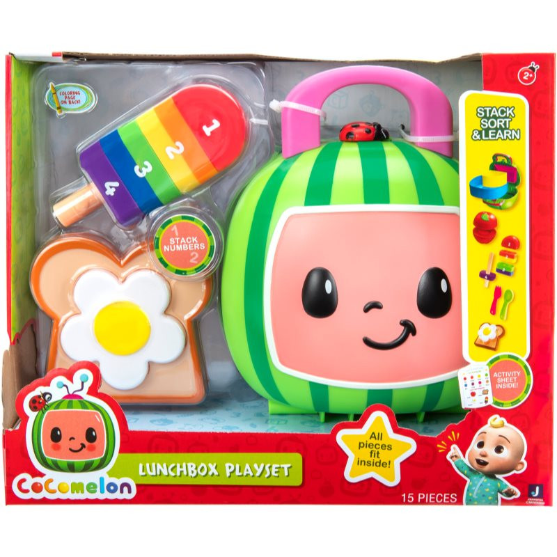 Jas Cocomelon Lunchbox Playset sada hraček 2y+ 15 ks