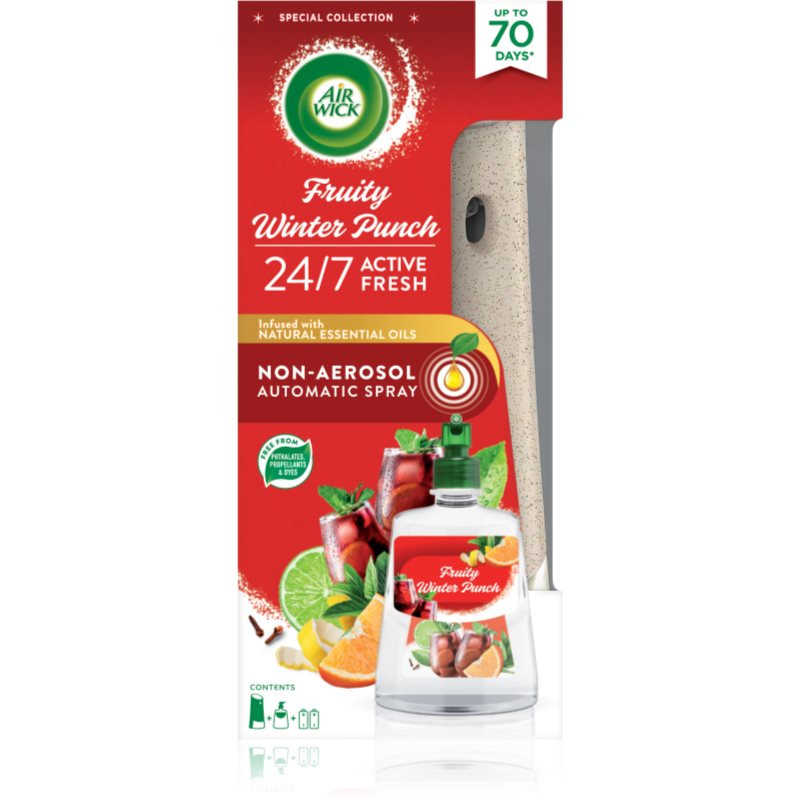 Air Wick Active Fresh Family Winter Punch automatický osvěžovač vzduchu s náplní 228 ml