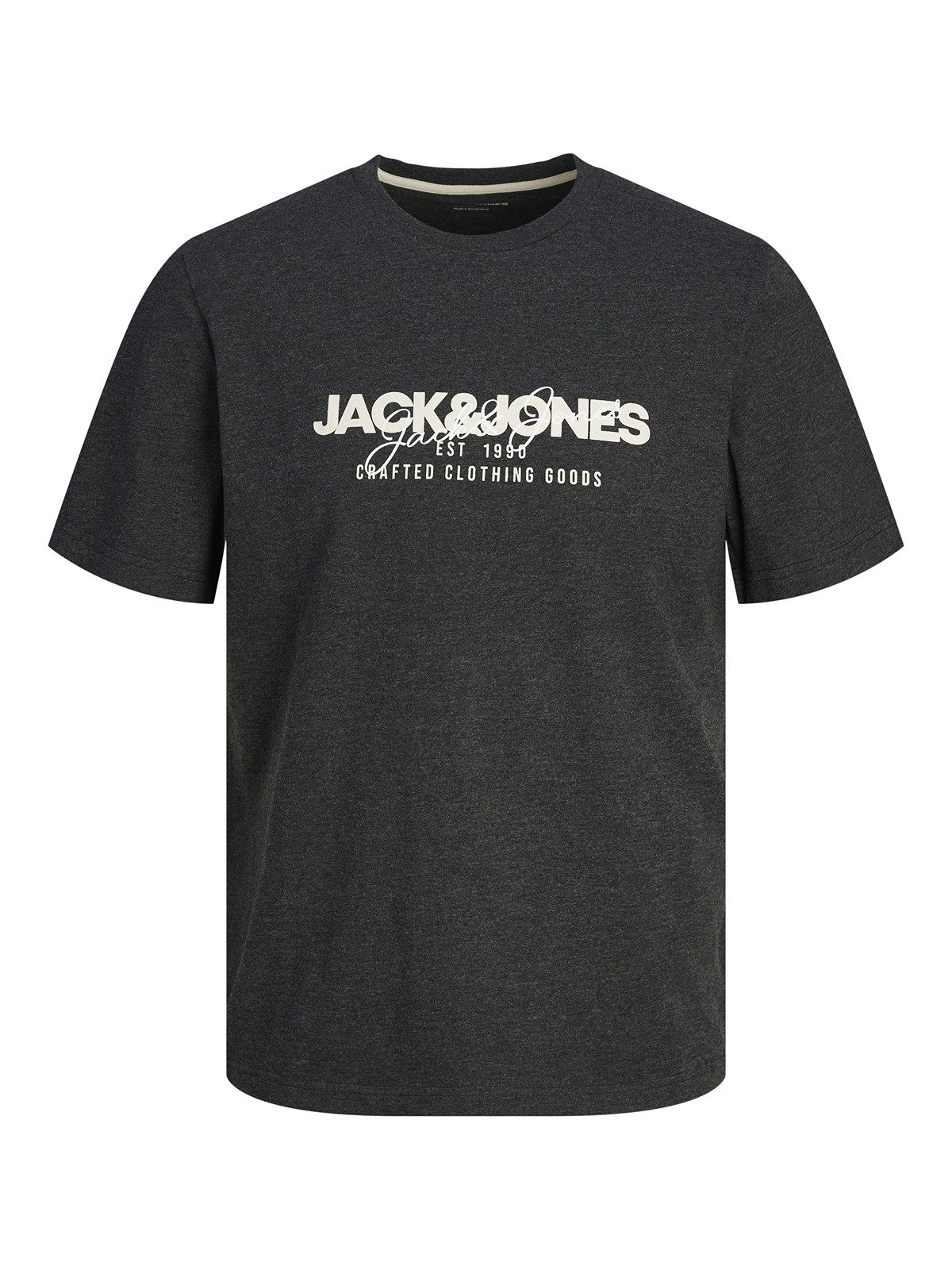 Jack&Jones Pánské triko JJALVIS Standard Fit 12256803 Black L