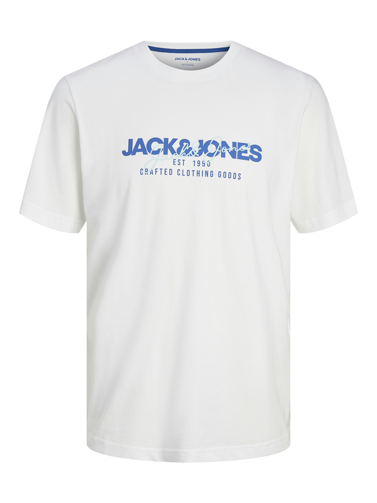 Jack&Jones Pánské triko JJALVIS Standard Fit 12256803 White XL